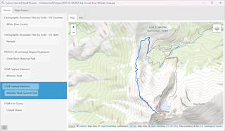 2025 August Geo Tools Results for a Wheeler Peak Photo including OSM Results