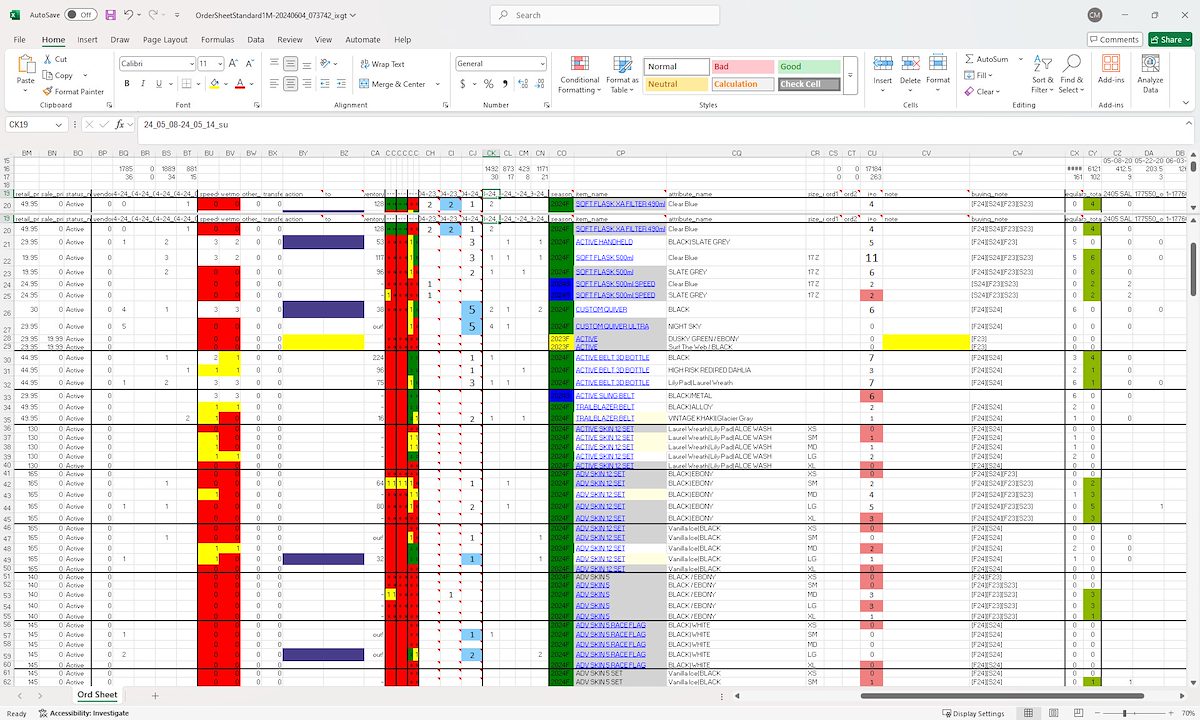 2025 August Summit Hut Order Sheet Screenshot